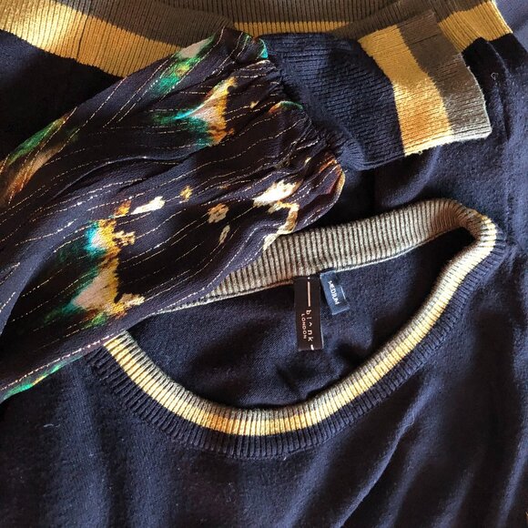 Blank London Sweater With Ruched Sleeves: Size M - Picture 8 of 16